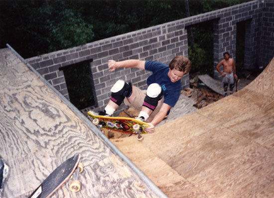 John Waight frontside styled grind at the Brickyard @ 1987