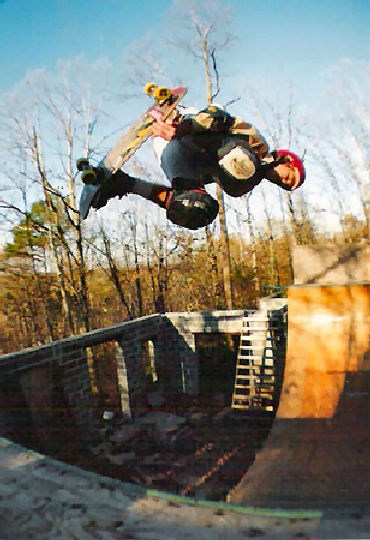 Robbie Cowen with a huge backside Mute air at the Brickyard @ 1989-90