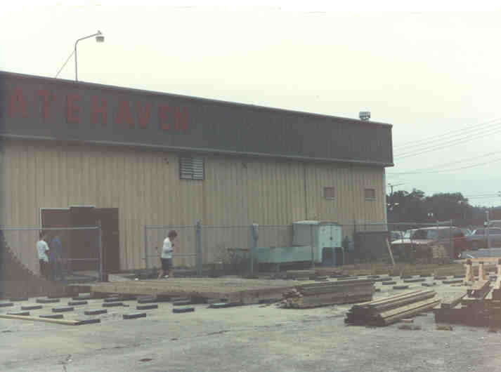 The Comp Skatepark in it's first days as construction began in the Fall of 1988