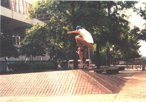 Holland ollies frontside over the hip