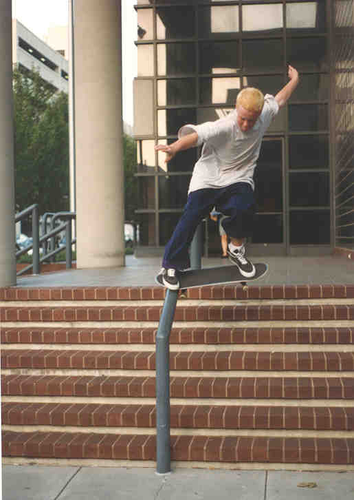 Young Peter nose slide at the YMCA in downtown BHam