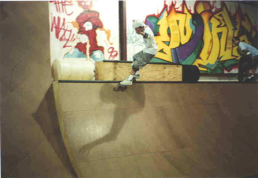 Lemay smith grinding in Tuscalloosa's Wall Skatepark