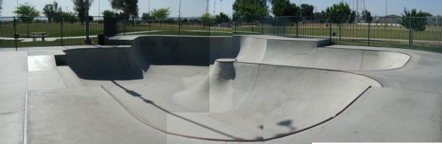 Chandler Skatepark bowl in Chandler, AZ @ June 2003