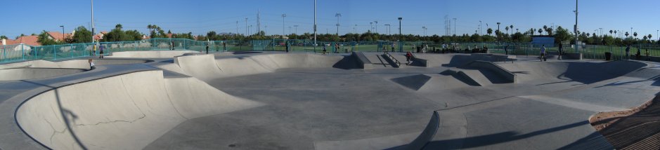 Gilbert Skatepark overview