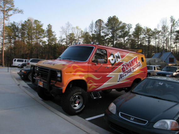 The Dynamite Action Squad truck