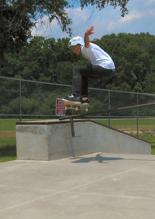 Scotty ollies over the low end