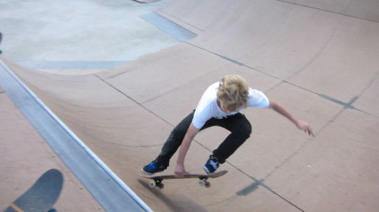 locals learning frontside airs