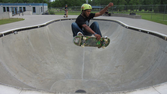 Xavier boosts frontside (not a land but close)
