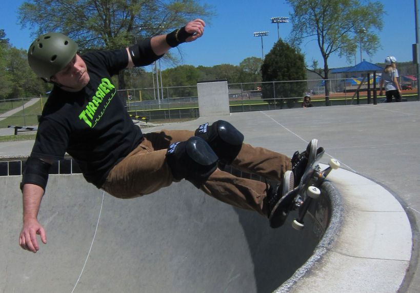 Birdwell wastes no time finding a frontside grind