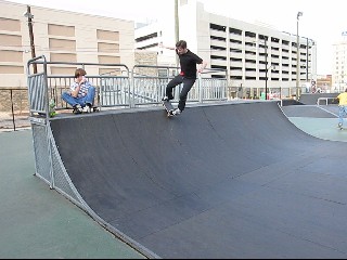 Patrick rides a frontside lipslide (1.17 Mb WMV video)